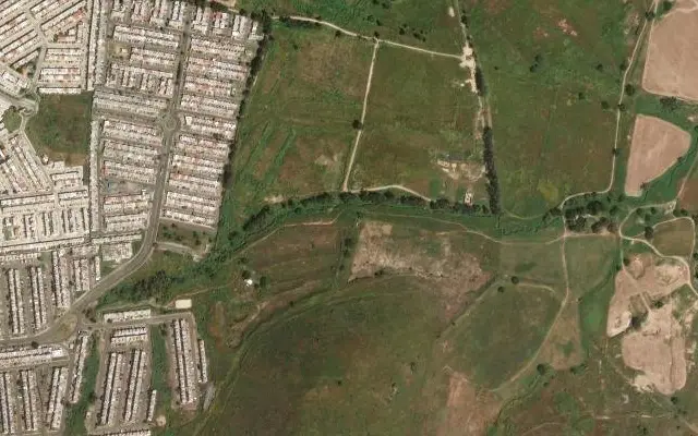 Vista aérea: Frente López Mateos Sur